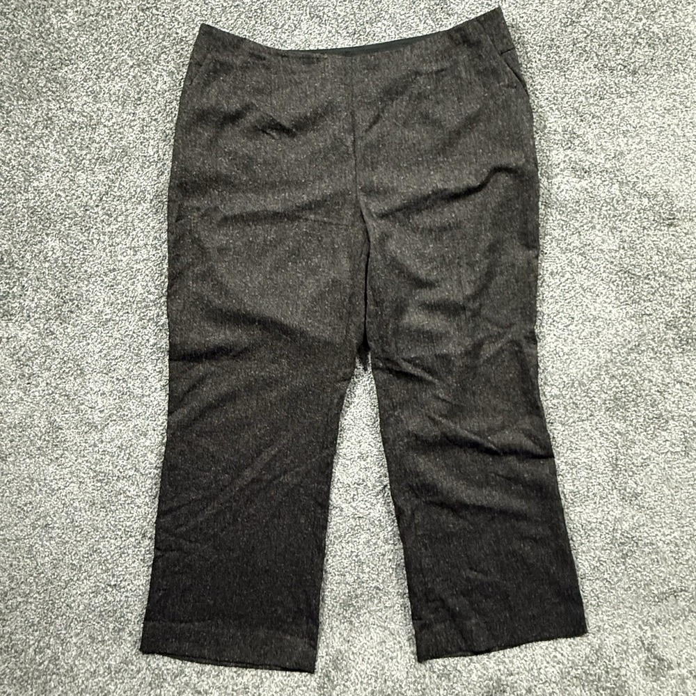 Eloquii The Limited Women's Size 18 Brown Straight Leg Career Pants Side Zip
